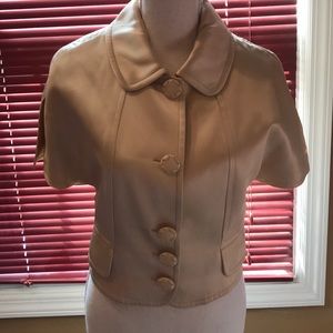 Dolce & Gabbana gold satin cropped jacked size 8